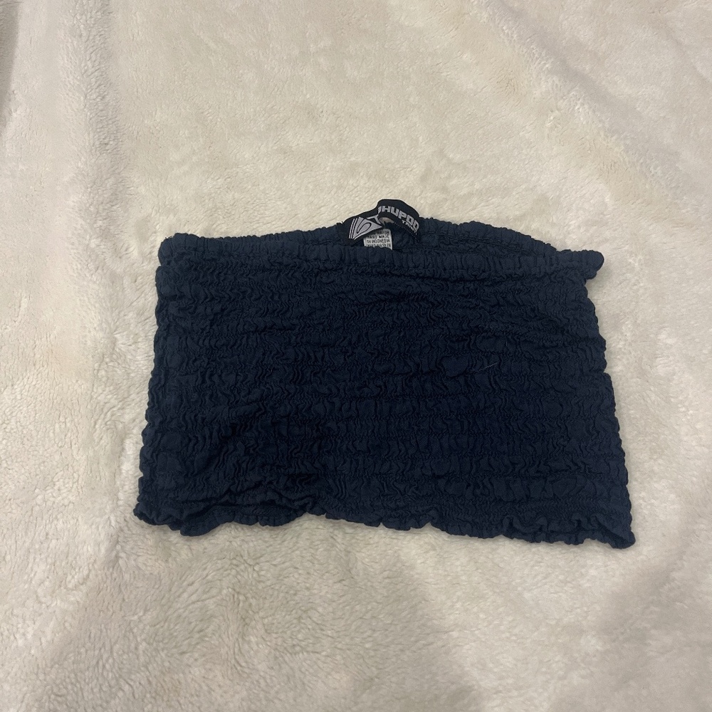 Teahupoo Tahitian Tube Top Navy Blue